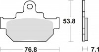 TRW ZF KLOCKI HAMULCOWE KH106 ORGANIC SUZUKI GZ 125 98-04, VL 125 00-08, LS SAVAGE 650 86-01, PRZÓD 