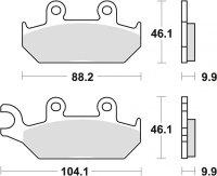 TRW ZF KLOCKI HAMULCOWE KH172 SINTER STREET YAMAHA XT 600 90-03, XTZ 660 91-99, PRZÓD (PROMOCJA) 