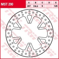 TRW ZF TARCZA HAMULCOWA TYŁ KTM 1050 ADV 15-16, 1090 ADV/R 17-19, 1190 ADV/R 13-16, 1290 SUPER ADVENTURE/R/S/T 17-, (267X110X5MM 