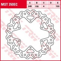 TRW ZF TARCZA HAMULCOWA TYŁ YAMAHA YZ / WRF 125 / 250 / 426 / 450 02-17 