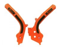 RACETECH (RTECH) OSŁONY RAMY (KOMPLET) BI-MATERIAL SUPER GRIP KTM SX 125/150 16-18, SX 250 17-18, EXC/EXCF 250/350/450 17-19, SX 