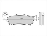 Brenta klocki hamulcowe tył DUCATI DIAVEL 1200 2011- 