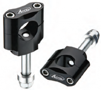 Accel mocowanie kierownicy 28,6mm wysokość 34,7mm ze śrubą M12 - czarny 