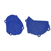 POLISPORT ZESTAW OSŁONA POKRYWY (DEKLA) ALTERNATORA ORAZ OSŁONA POKRYWY SPRZĘGŁA YAMAHA YZ 125 '08-'23 KOLOR NIEBIESKI 