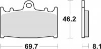 TRW klocki hamulcowe przód Suzuki S Bandit 1200 (06) 