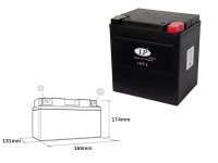 Polaris 800 Sportsman 05-09 akumulator Landport (zalany) 