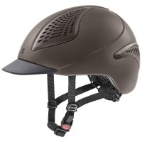 UVEX exxential II kask jeździecki Mocca matowy M-L 