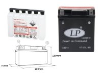 LANDPORT Kawasaki ZZR 250 (EX250H) (94-02) akumulator elektrolit osobno 