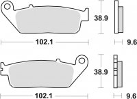 TRW klocki hamulcowe przód HONDA CBF - F 1000 (10-16) 