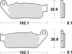 TRW klocki hamulcowe przód Triumph  900 Bonneville T100 ABS (16-)