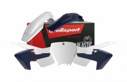 POLISPORT KOMPLET PLASTIKÓW HUSQVARNA TC/FC '16-'18 KOLOR BIAŁO NIEBIESKI OEM