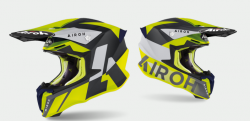 KASK AIROH TWIST 2.0 LIFT YELLOW/BLUE MATT M