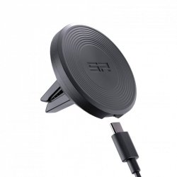 UCHWYT SAMOCHODOWY NA KRATKĘ WENTYLACJI Z ŁADOWARKĄ SP CONNECT CHARGING VENT MOUNT SPC+ BLACK OS