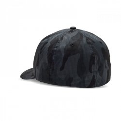 CZAPKA Z DASZKIEM FOX  HEAD TECH FLEXFIT BLACK CAMO L/XL