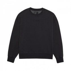 BLUZA FOX WORDMARK OVERSIZED FLEECE CREW BLACK S