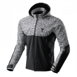 KURTKA TEKSTYLNA REBELHORN SLASH NORIAKI BLACK/WHITE SOFTSHELL XL