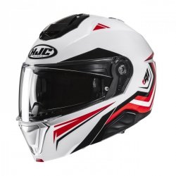 KASK HJC I91 TRICUS WHITE/RED XL