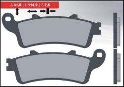  Brenta klocki hamulcowe (metaliczne) przód Honda GL 1800 Goldwing (01-10)