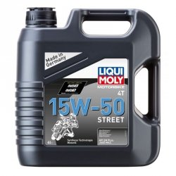 LIQUI MOLY Olej silnikowy półsyntetyczny do motocykli 15W50 Street 4T 4 litry