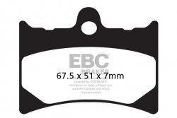 Klocki hamulcowe EBC FA126R (kpl. na 1 tarcze)