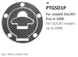 ONEDESIGN naklejka na wlew paliwa Ducati up 2008