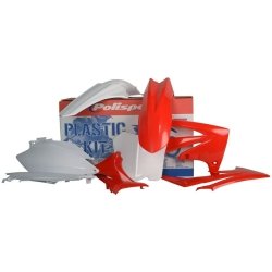 POLISPORT KOMPLET PLASTIKÓW HONDA CRF 250R '11-'13; CRF 450R '11-'12 KOLOR CZERWONO BIAŁY OEM