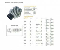 DZE REGULATOR NAPIĘCIA HONDA CBR/CBF/CB/NTV/VFR/VT/VTR (35A) (RGU-107,CL691-12,ESR580;ESR587)