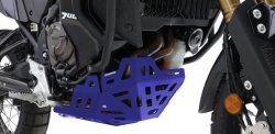CROSSPRO WYPRZEDAŻ OSŁONA POD SILNIK ALUMINIOWA YAMAHA XTZ 690 TENERE 700 21-24 KOLOR NIEBIESKI (EURO 5) - ślady montażu