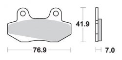 SBS KLOCKI HAMULCOWE KH86 STREET STANDART CERAMIC KOLOR CZARNY