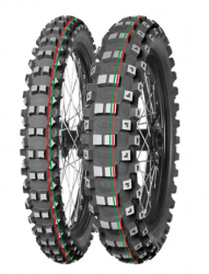 MITAS OPONA 100/90-19 TERRA FORCE-MX MH 57M (CZERWONO-ZIELONY PASEK) TT TYŁ DOT 2024 (DOT:XPDC) (460099) (ZAMIENNIK:70000181,700