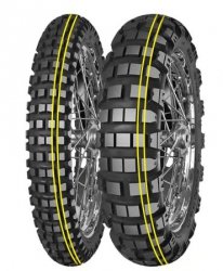 MITAS OPONA 120/90B17 ENDURO TRAIL XT+ DAKAR (PODWÓJNY ŻÓŁTY PASEK) 64T TL M+S TYŁ DOT 03/2025 (460109) (ZAMIENNIK:70000486)