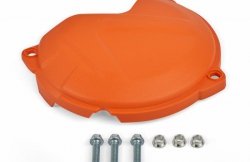 POLISPORT OSŁONA POKRYWY (DEKLA) SPRZĘGŁA KTM XCF/SXF 250/350 16-19 EXC-F/XCFW 250/350 `17-19, HUSQVARNA FE 250/350 `19 POMARAŃC