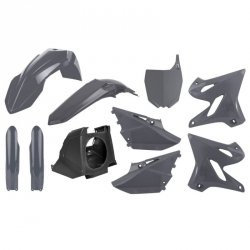 POLISPORT KOMPLET PLASTIKÓW YAMAHA YZ 125/250 02-21 RESTYLING (YZ 125/250 21) Z PLASTRONEM KOLOR KOLOR SZARY NARDO GREY