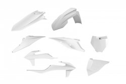 POLISPORT KOMPLET PLASTIKÓW KTM SX/SX-F 19-22 W ZESTAWIE TABLICA PRZEDNIA (8666400008) KOLOR BIAŁY