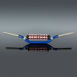 RENTHAL KIEROWNICA 1,1/8 CALA (28,6MM) MX TWINWALL 921 HANDLEBAR BLUE YAMAHA YZ/YZF +06 PADDED KOLOR NIEBIESKI Z GABKĄ