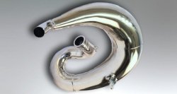 DEP PIPES PROMOCJA ARMOURED DYFUZOR/KOMORA/TUBA REZONANSOWA NIKLOWANA (FRONT EXHAUST PIPE NICKEL): KAWASAKI KX 250 05-19 (WZMOCN