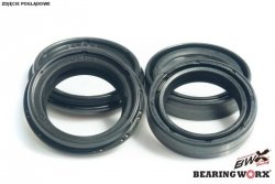 BEARING WORX KOMPLET USZCZELNIACZY OLEJOWYCH I PYŁOWYCH HONDA CR80/85 96-07, CBR250/300R 11-15, KAWASAKI ER-5 97-06 (37X50X11) (