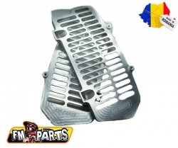 FM-PARTS OSŁONY CHŁODNICY (KRATKI) ALUMINIUM KTM/HUSQVARNA '20-22' KOLOR SREBRNY