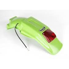 UFO BŁOTNIK TYŁ KAWASAKI KDX 200 90-94 Z LAMPKĄ, KOLOR ZIELONY