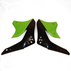 UFO OSŁONY CHŁODNICY KAWASAKI KXF 450 06 KOLOR CZARNY/ZIELONY