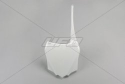 UFO TABLICA NA NUMER STARTOWY KAWASAKI KX 85 14-25, KX 100 14-21, KX 112 22-25 KOLOR BIAŁY