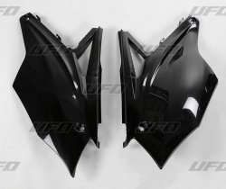 UFO BOCZKI TYLNE KAWASAKI KXF 450 16-17, KOLOR CZARNY