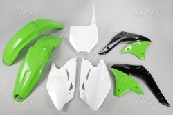 UFO KOMPLET PLASTIKÓW KAWASAKI KXF 450 06 KOLOR OEM (ZIELONY/BIAŁY) (KA205E999)