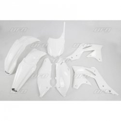 UFO KOMPLET PLASTIKÓW KAWASAKI KXF 250 13-16 KOLOR BIAŁY (KA219E047)