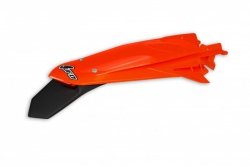 UFO BŁOTNIK TYŁ KTM EXC 125 20-21, EXC/EXCF(EXC-F) 150/250/300/350/450/500 TPI 20-2023 KOLOR POMARAŃCZOWY FLUO ( ENDURO Z LAMPKĄ