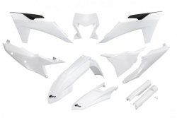 UFO KOMPLET PLASTIKÓW (FULL KIT) Z OSŁONAMI TELESKOPÓW (AMORTYZATORÓW) KTM EXC 150 / 250 / 300 TBI 24-25, EXC-F 250 / 350 / 450 