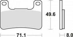 TRW ZF KLOCKI HAMULCOWE KH379 SINTER STREET KAWASAKI Z 900 18-, KLZ 1000 19-, H2 18-, Z 1000 10-, ZX10R 08-15, SUZUKI GSXR 600 /