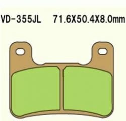 VESRAH KLOCKI HAMULCOWE KH379 SPIEK METALICZNY (ZŁOTE) GSXR 750 '04-'09 GSXR 1000 '04-'09 ZX 10R '08-&#