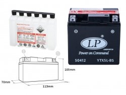  LANDPORT Polaris 90 Predator/Sportsman 03-06 akumulator elektrolit osobno 