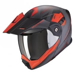 SCORPION ADX-1 TUCSON MAT (CEMENT GRAY-RED) KASK SZCZĘKOWY ADV